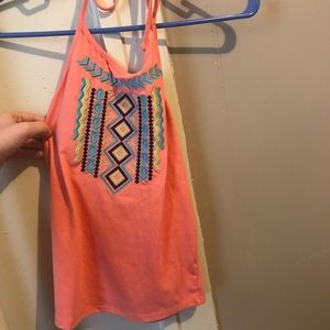 Open back halter crop top